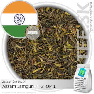 ZELENÝ ČAJ INDIA – Assam Jamguri FTGFOP 1 (50g)