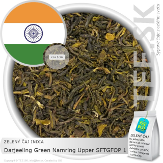 ZELENÝ ČAJ INDIA – Darjeeling Green Namring Upper SFTGFOP 1 (50g)
