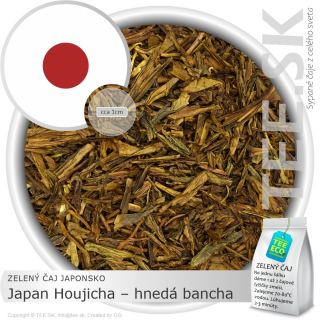 ZELENÝ ČAJ JAPONSKO – Japan Houjicha – hnedá bancha (50g)