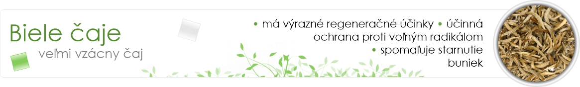 Biele čaje kategória TEE.SK
