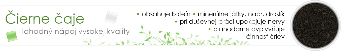 Čierne čaje TEE.SK