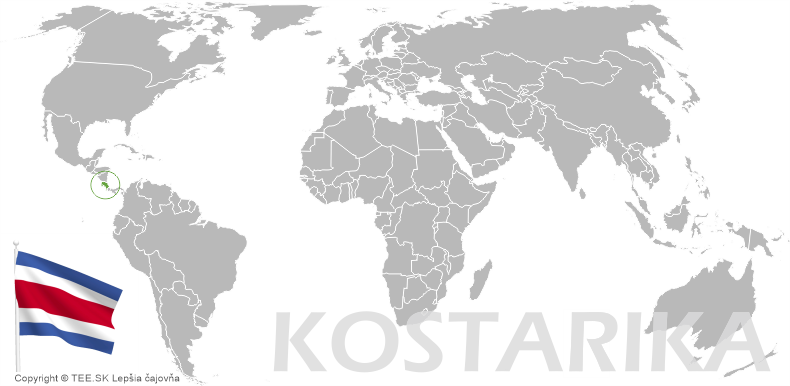 Mapa Kostarika banner