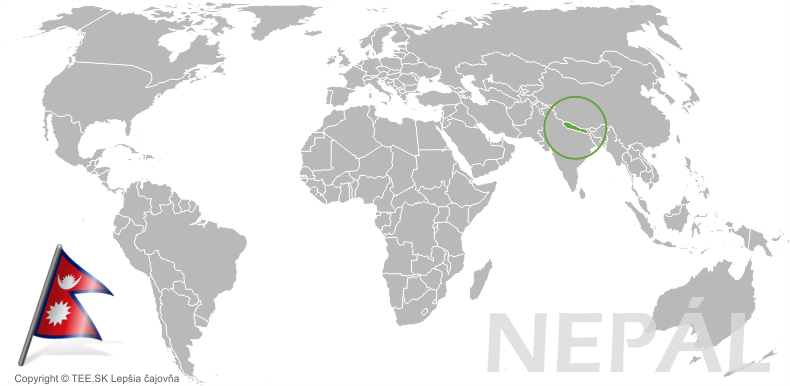 Mapa Nepál banner