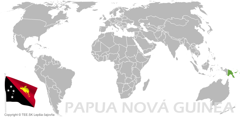 Mapa Papua Nová Guinea banner