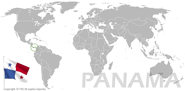 Panama na mape sveta TEE.SK