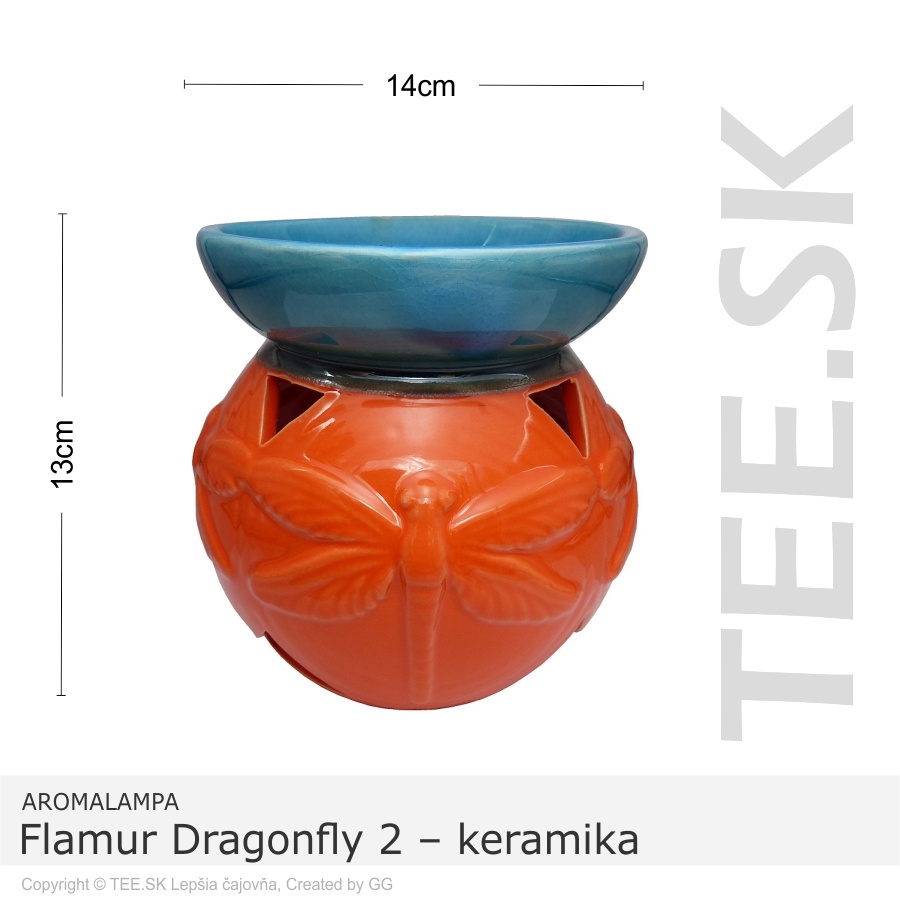 AROMALAMPA Flamur Dragonfly 2 – keramika