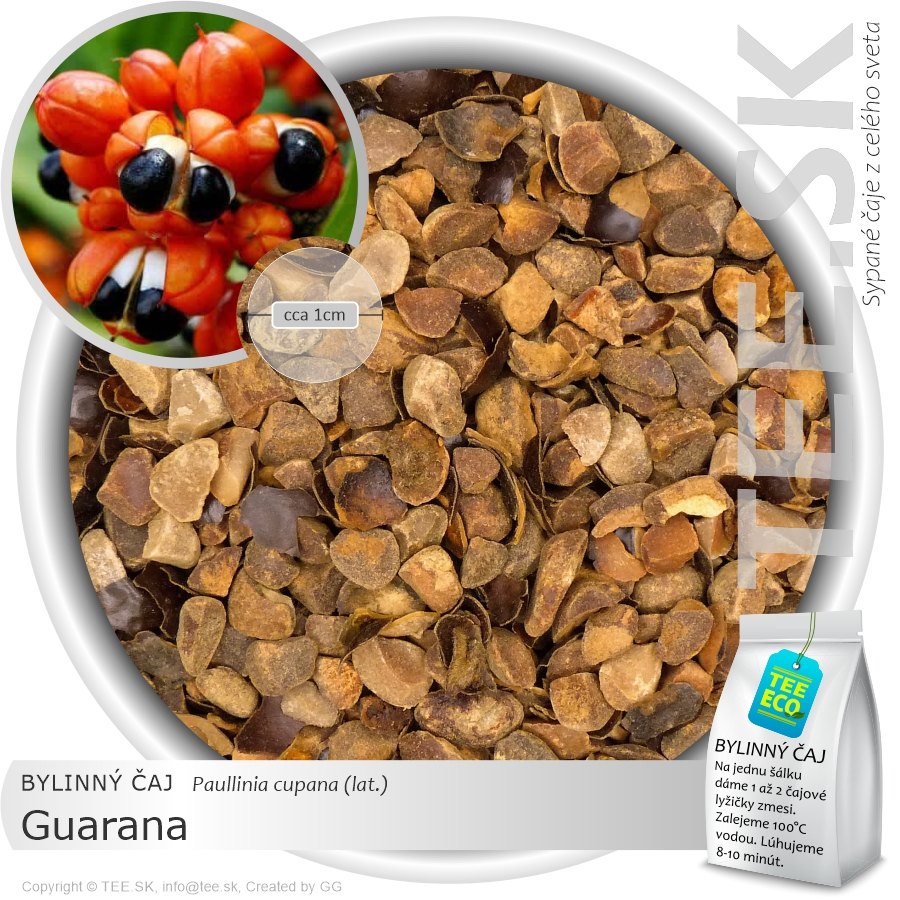BYLINNÝ ČAJ Guarana semeno - sekané (50g)