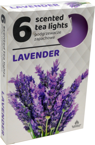 ČAJOVÉ SVIEČKY Levanduľa (Lavender) – 6ks
