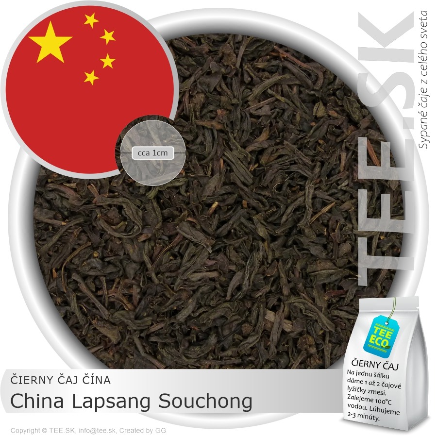 ČIERNY ČAJ ČÍNA – China Lapsang Souchong – údený čaj (50g)