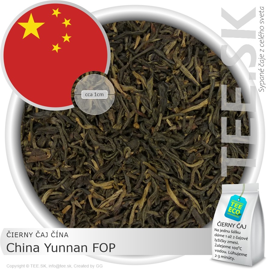ČIERNY ČAJ ČÍNA – China Yunnan FOP (1kg)