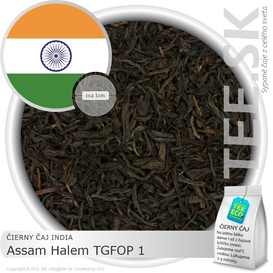 ČIERNY ČAJ INDIA – Assam Halem TGFOP 1 (1kg)