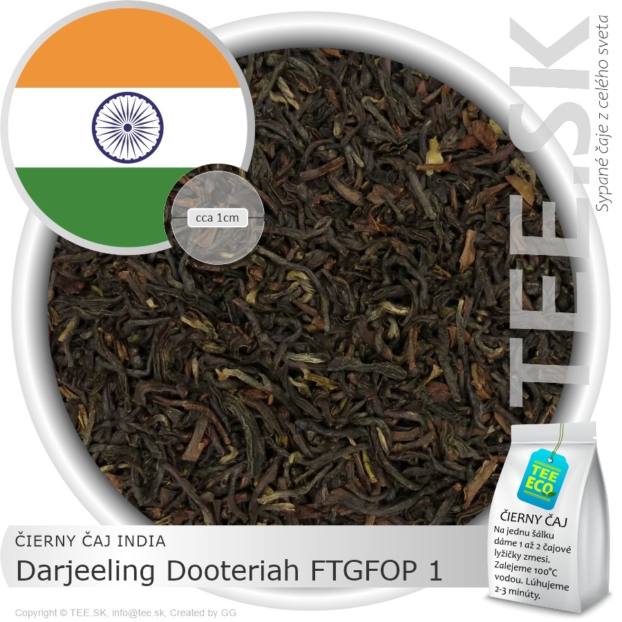 ČIERNY ČAJ INDIA – Darjeeling Dooteriah FTGFOP 1 (1kg)