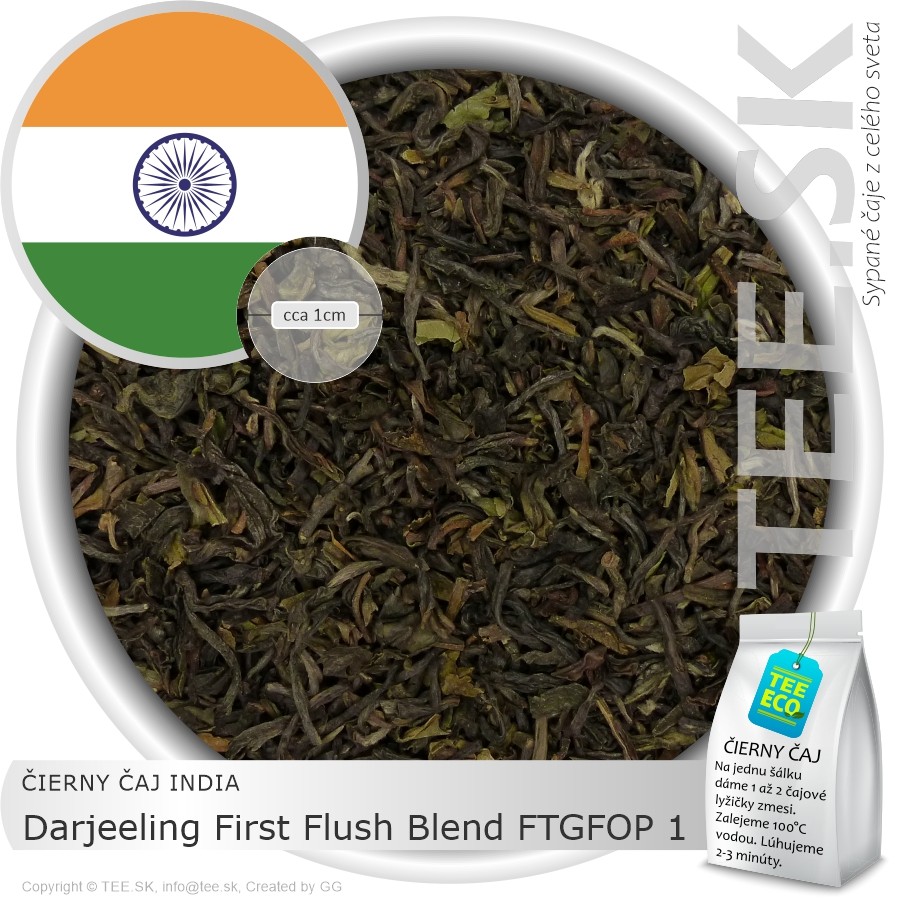 ČIERNY ČAJ INDIA – Darjeeling First Flush Blend FTGFOP 1 (1kg)