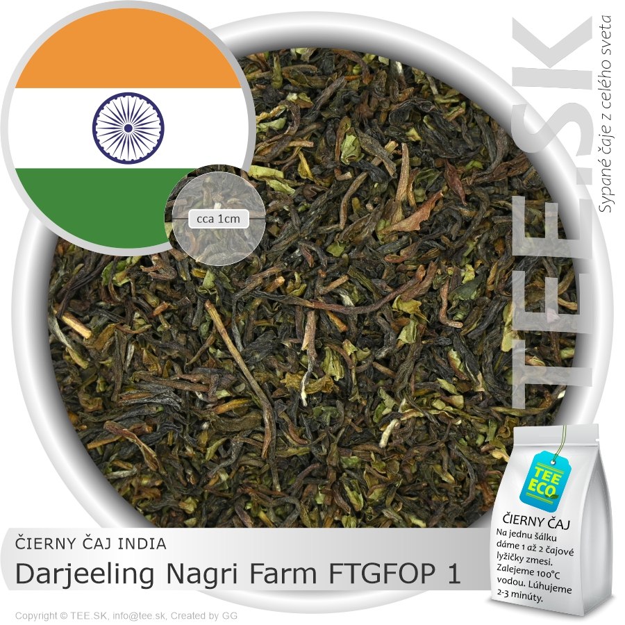 ČIERNY ČAJ INDIA – Darjeeling Nagri Farm FTGFOP1 (50g)