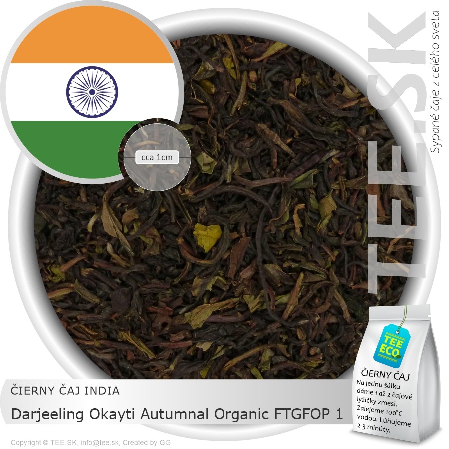 ČIERNY ČAJ INDIA – Darjeeling Okayti Autumnal Organic FTGFOP 1 (50g)