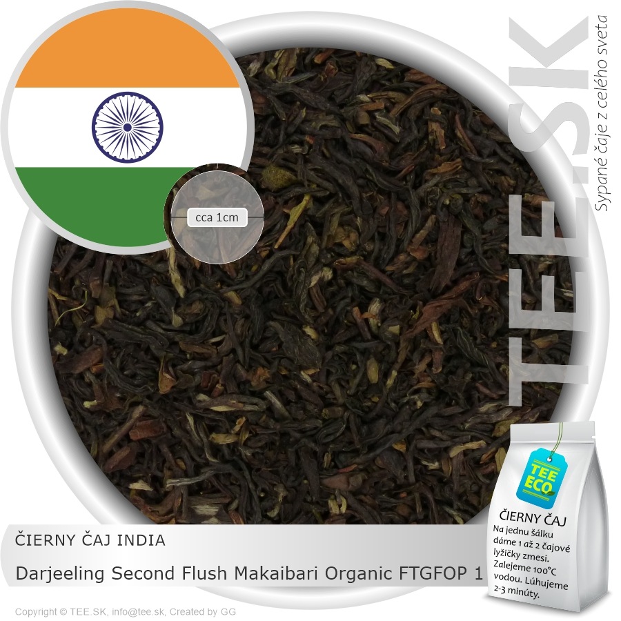 ČIERNY ČAJ INDIA – Darjeeling Second Flush Makaibari Organic FTGFOP 1 (1kg)