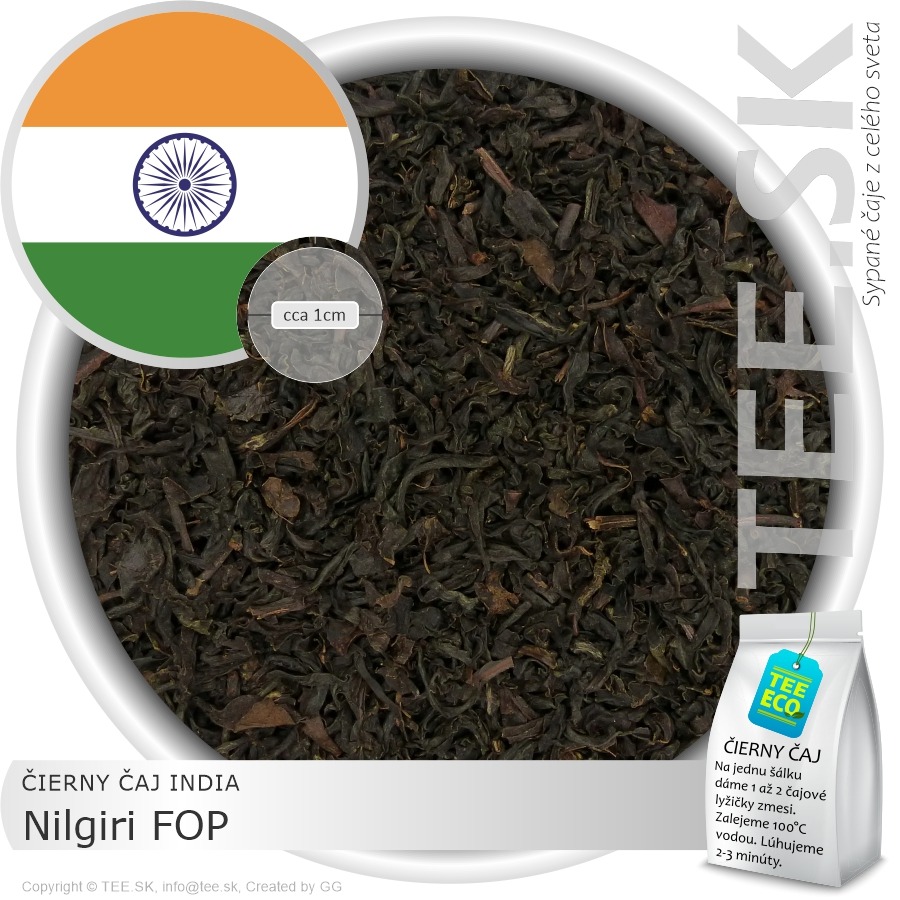 ČIERNY ČAJ INDIA – Nilgiri FOP (50g)