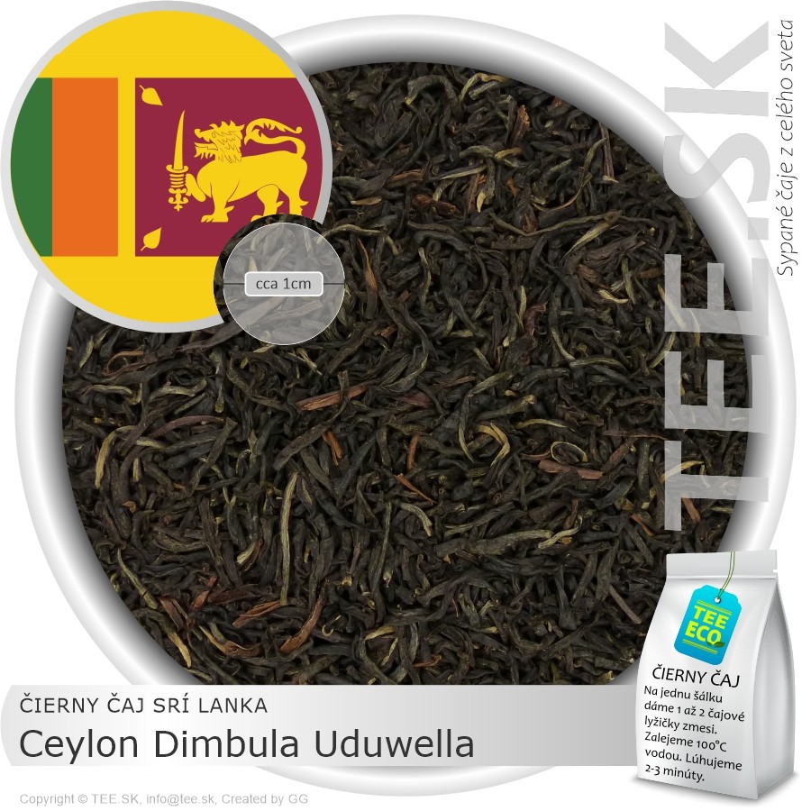ČIERNY ČAJ SRÍ LANKA – Ceylon Dimbula Uduwella (1kg)