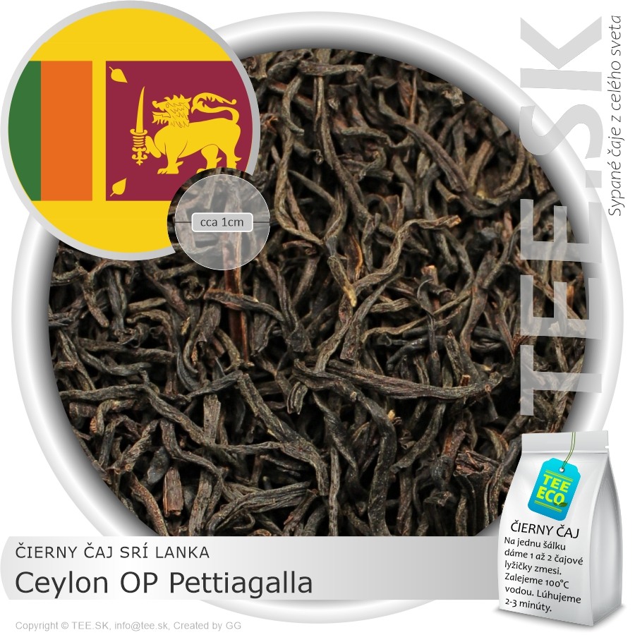 ČIERNY ČAJ SRÍ LANKA – Ceylon OP Pettiagalla (1kg)