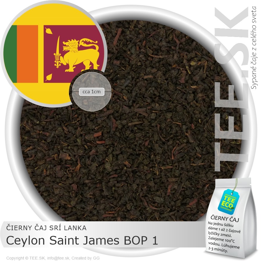 ČIERNY ČAJ SRÍ LANKA – Ceylon Saint James BOP 1 (1kg)
