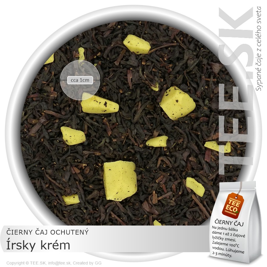 ČIERNY ČAJ OCHUTENÝ Irish Cream – Írsky krém (50g)
