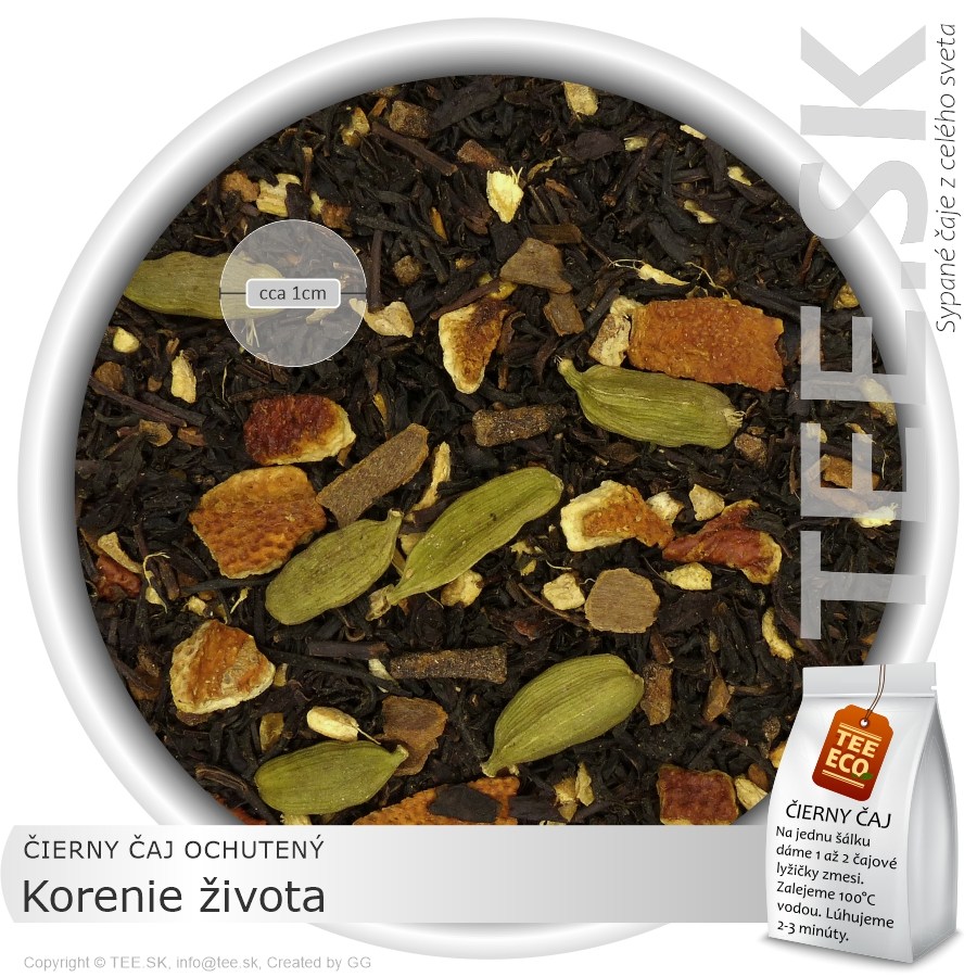 ČIERNY ČAJ OCHUTENÝ Korenie života (50g)