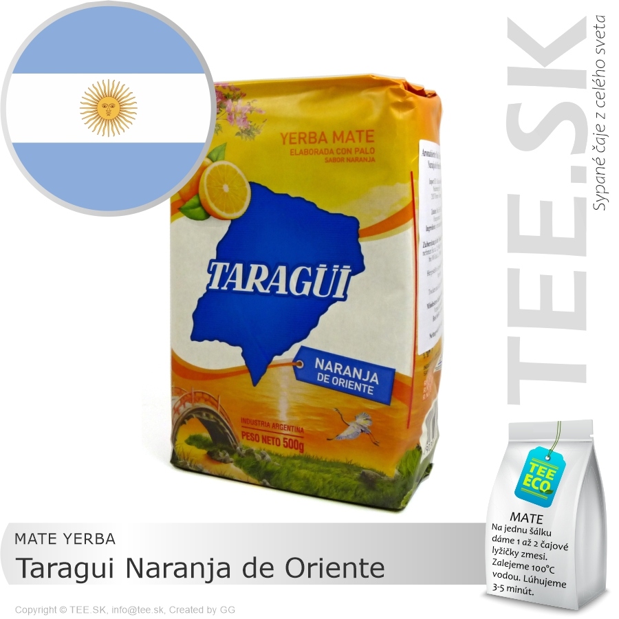MATE YERBA Taragui Naranja de Oriente – pomaranč (500g)