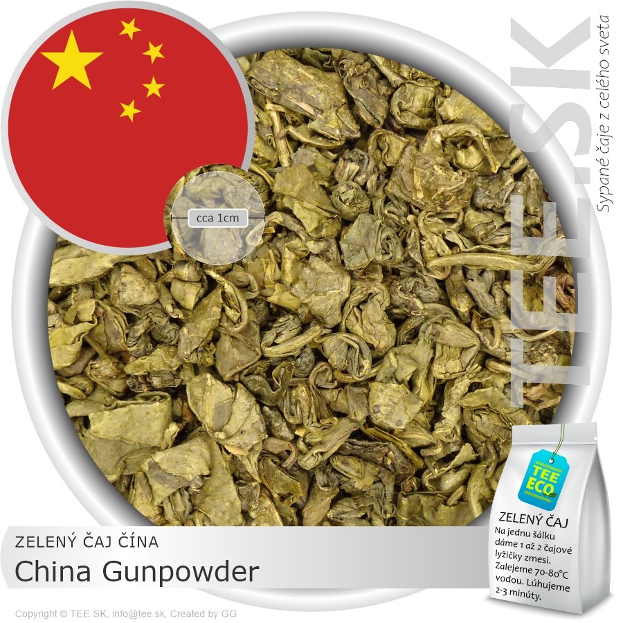 ZELENÝ ČAJ ČÍNA – China Gunpowder (50g)