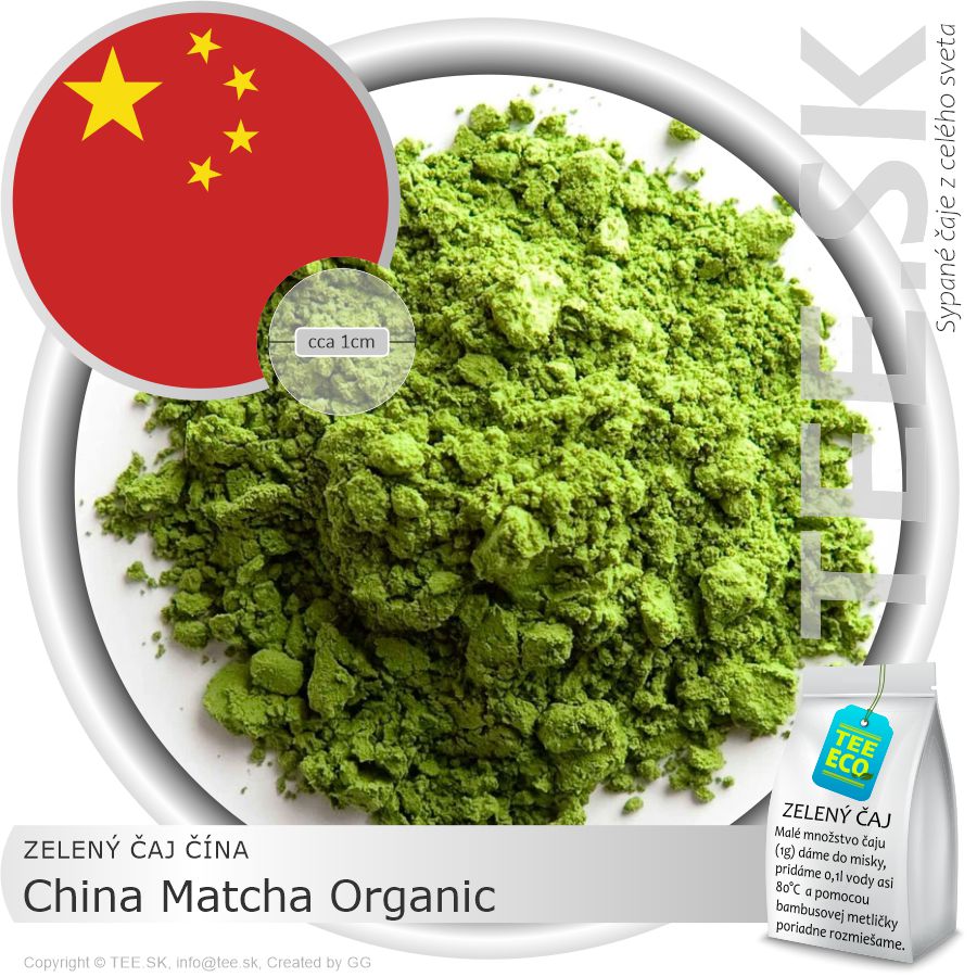 ZELENÝ ČAJ ČÍNA – China Matcha Organic – vrecko (50g)