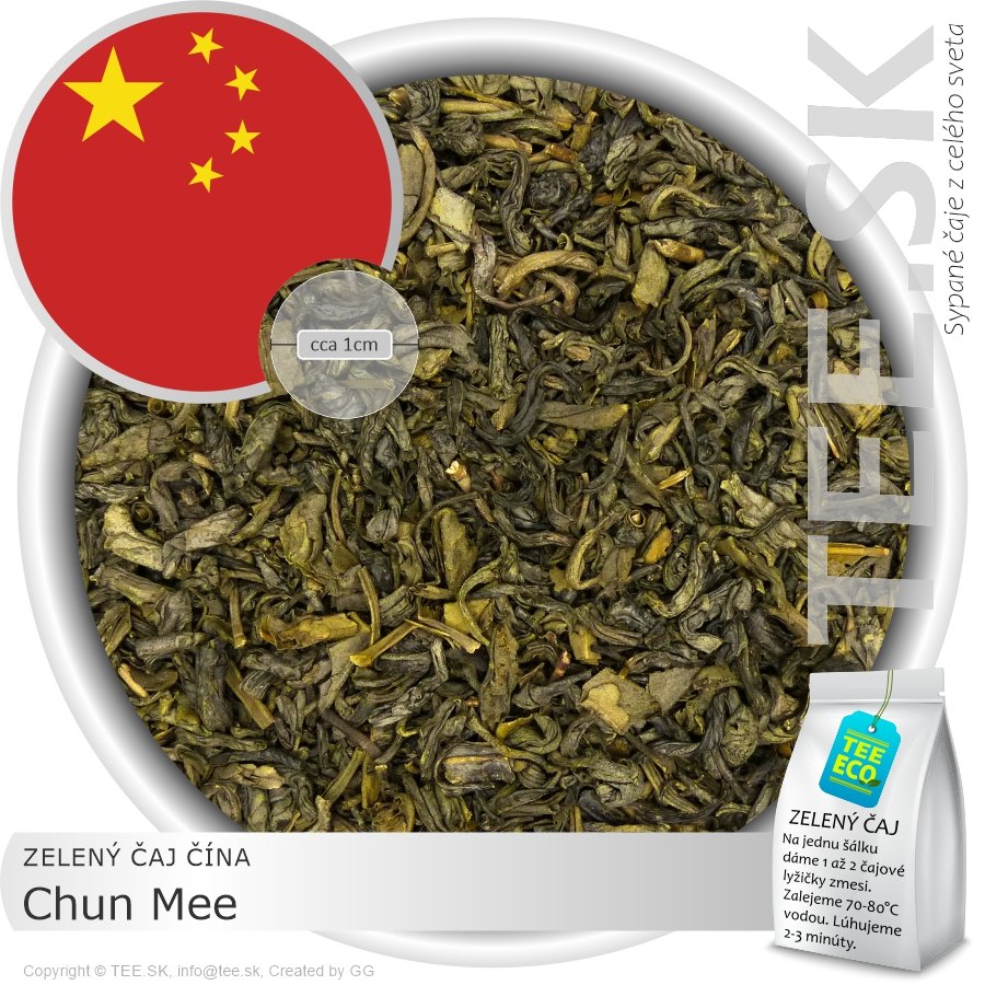 ZELENÝ ČAJ ČÍNA – Chun Mee (50g)