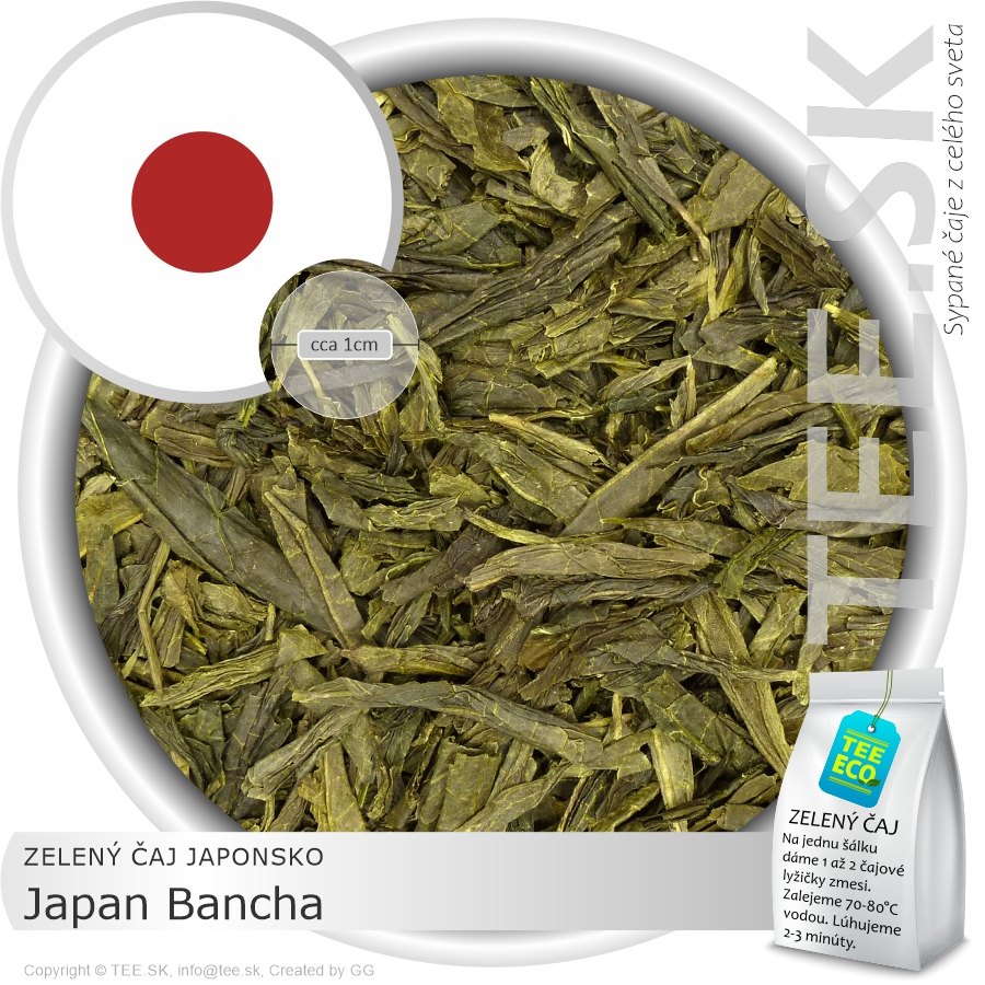ZELENÝ ČAJ JAPONSKO – Japan Bancha (50g)