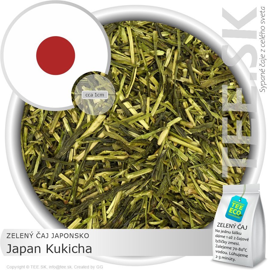 ZELENÝ ČAJ JAPONSKO – Japan Kukicha (50g)
