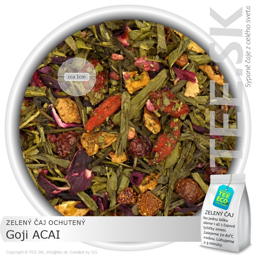 ZELENÝ ČAJ OCHUTENÝ Goji ACAI (50g)