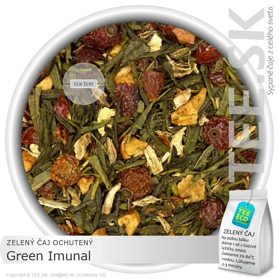 ZELENÝ ČAJ OCHUTENÝ Green Imunal (50g)