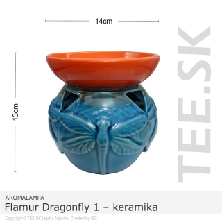 AROMALAMPA Flamur Dragonfly 1 – keramika
