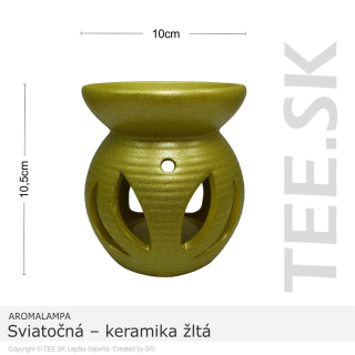 AROMALAMPA Sviatočná – keramika žltá