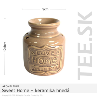 AROMALAMPA Sweet Home – keramika hnedá