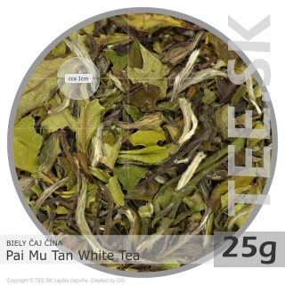BIELY ČAJ China Pai Mu Tan White Tea – Biela pivonka (25g)