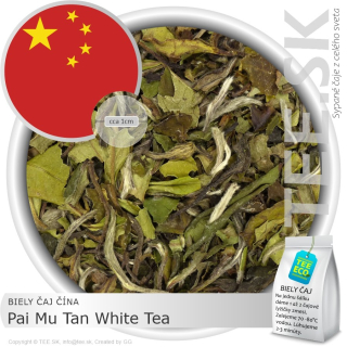 BIELY ČAJ China Pai Mu Tan White Tea – Biela pivonka (25g)