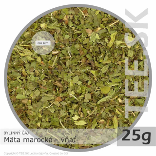 BYLINNÝ ČAJ Mäta marocká – vňať (25g)