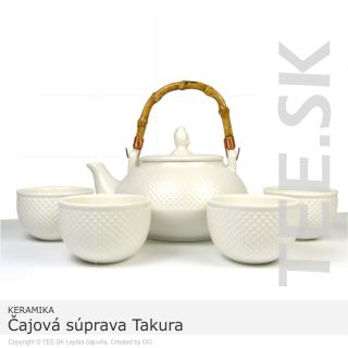Čajová súprava Takura – porcelán 0,8l