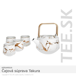 Čajová súprava Takura – porcelán 0,8l