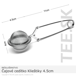 Čajové cedítko Klieštiky malé 4,5cm