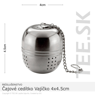 Čajové cedítko Vajíčko malé 4x4,5cm