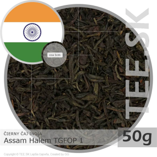 ČIERNY ČAJ INDIA – Assam Halem TGFOP 1 (50g)