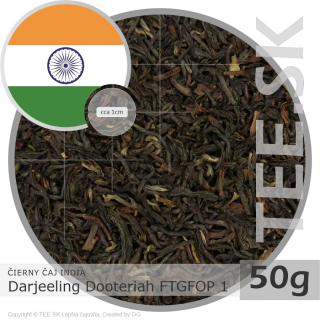 ČIERNY ČAJ INDIA – Darjeeling Dooteriah FTGFOP 1 (50g)