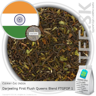 ČIERNY ČAJ INDIA – Darjeeling First Flush Queens Blend FTGFOP 1 (50g)