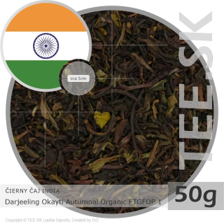 ČIERNY ČAJ INDIA – Darjeeling Okayti Autumnal Organic FTGFOP 1 (50g)