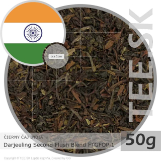 ČIERNY ČAJ INDIA – Darjeeling Second Flush Blend FTGFOP 1 (50g)