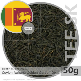ČIERNY ČAJ SRÍ LANKA – Ceylon Ruhuna Golden Garden OP 1 (50g)